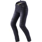 Schwarze Slim Fit Jeans aus Baumwolle für Damen Größe XS Weite 24, Länge 32 
