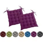 Violette Gesteppte Moderne Quadratische Outdoor Kissen 40x40 2-teilig 