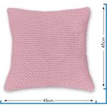 Rosa Moderne Kissenbezüge & Kissenhüllen mit Reißverschluss aus Kunststoff 45x45 für den für den Herbst 