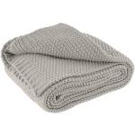 Beige Moderne Häkeldecken & Strickdecken aus Textil maschinenwaschbar 140x190 für den für den Winter 