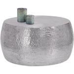 Silberne Arabische Runde Beistelltische Rund aus Metall Breite 0-50cm, Höhe 0-50cm, Tiefe 0-50cm 
