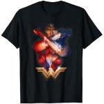 Schwarze Wonder Woman T-Shirts für Damen Größe S 