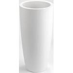 Weiße 90 cm Runde Pflanzkübel & Blumentöpfe 43 cm matt aus Kunststoff Indoor 