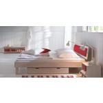 Hellbraune Hasena Wood-Line Betten-Kopfteile lackiert aus Massivholz 90x200 