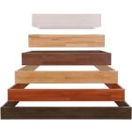 Hellbraune Moderne Hasena Wood-Line Bettgestelle & Bettrahmen lackiert aus Massivholz 140x220 