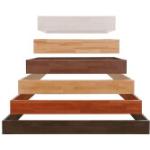 Hellbraune Moderne Hasena Wood-Line Bettgestelle & Bettrahmen lackiert aus Massivholz 90x200 