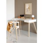 Weiße Oliver Furniture Schreibtische mit Stauraum aus Eiche mit Schublade Breite 0-50cm, Höhe 0-50cm, Tiefe 0-50cm 