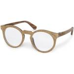 Taupefarbene Brillenfassungen aus Holz 