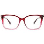Rote Brillenfassungen aus Holz 