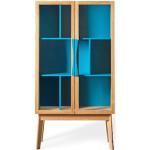 Reduzierte Blaue Skandinavische Woodman Nachhaltige Bücherregale aus Massivholz 