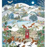 Woodmansterne Artistic Charity Weihnachtskarten – Winterlandschaft & britische Tierwelt – umweltfreundlich und recycelbar – Packung mit 5 Karten