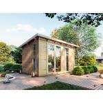 Reduzierte Moderne WoodTex Design-Gartenhäuser 28mm aus Holz mit Pultdach 