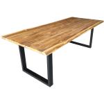 Reduzierte WoodTex Tischplatten geölt aus Teakholz Breite 100-150cm, Höhe 200-250cm, Tiefe 50-100cm 