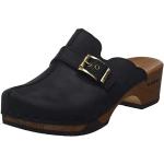Schwarze Woody Shoes Florentina Damenclogs & Damenpantoletten aus Textil Größe 40 