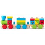 Woody zusammenbaubare Eisenbahn aus Holz - Zug mit zwei Wagons