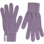 Violette Nachhaltige Damenfäustlinge & Damenfausthandschuhe aus Wolle Größe M 