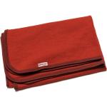 Rote Woolpower Decken aus Merino-Wolle für den für den Herbst 
