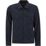 Reduzierte Blaue Woolrich Stehkragen Hemdjacken mit Reißverschluss aus Baumwolle für Herren Größe S für den für den Frühling 