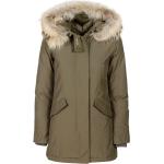 Grüne Woolrich Mini Kurzjacken & Cropped-Jackets für Damen Größe XS für den für den Winter 