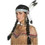Woooozy Indianer-Perücken aus Nylon für Damen Einheitsgröße 