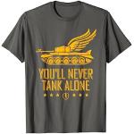 Graue World of Tanks T-Shirts für Herren Größe S 