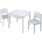 Worlds Apart 3-tlg. Tisch und Stühle Set Weiß