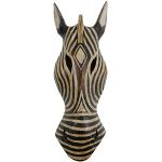 Woru Maske Zebra, Holz-Maske aus Bali, Wandmaske,