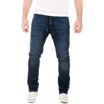 Blaue Slim Fit Jeans aus Denim für Herren Weite 32 