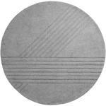 Graue Minimalistische Woud Runde Runde Teppiche 200 cm aus Textil 