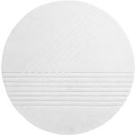 Weiße Minimalistische Woud Runde Runde Teppiche 200 cm aus Textil 