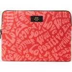 Pinke Wouf Macbook Taschen mit Reißverschluss aus Textil gepolstert für Damen 