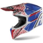 Wraap Idol Crosshelm Enduro Motorrad Helm, L L red blue gloss