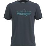 Wrangler All Terrain Gear Logo Tee - T-Shirt - Herren Blue Nights M