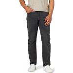 Anthrazitfarbene Sportliche Atmungsaktive Stretch-Jeans mit Reißverschluss aus Denim für Herren Weite 38 
