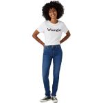 Blaue WRANGLER Slim Fit Jeans aus Denim für Damen Größe XS Weite 31 