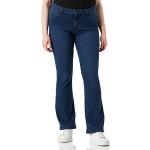 Blaue WRANGLER Bootcut Jeans aus Denim für Damen Weite 28 