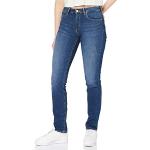 Blaue WRANGLER Slim Fit Jeans aus Denim für Damen Weite 27 