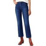 Blaue WRANGLER Slim Fit Jeans aus Denim für Damen Weite 33 
