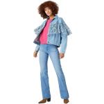 Hellblaue WRANGLER High Waist Jeans aus Denim für Damen Größe XS Weite 30 