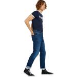 Indigofarbene Bestickte WRANGLER Greensboro Jeans mit Stickerei aus Denim für Herren Weite 33 