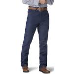 Marineblaue WRANGLER Bootcut Jeans aus Denim für Herren Weite 34 