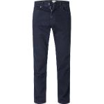 Dunkelblaue Bestickte WRANGLER Greensboro Jeans mit Stickerei mit Knopf aus Leder für Herren Weite 30, Länge 30 