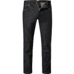 Mitternachtsblaue Bestickte WRANGLER Larston Slim Fit Jeans aus Baumwolle für Herren Größe L Weite 27, Länge 32 