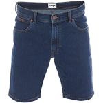 Reduzierte Blaue Vintage WRANGLER Texas Jeans-Shorts mit Reißverschluss aus Baumwolle für Herren für den für den Sommer 