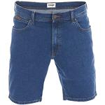 Reduzierte Blaue Vintage WRANGLER Texas Jeans-Shorts mit Reißverschluss aus Baumwolle für Herren für den für den Sommer 