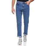Reduzierte Vintage WRANGLER Texas Straight Leg Jeans mit Reißverschluss aus Baumwolle für Herren Weite 31 