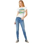 Blaue WRANGLER Stretch-Jeans aus Denim für Damen Größe XS Weite 27 