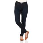 Blaue WRANGLER Skinny Jeans mit Reißverschluss aus Denim für Damen Größe XS Weite 24, Länge 32 