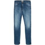 Blaue WRANGLER Larston Slim Fit Jeans aus Baumwolle für Herren Weite 34 