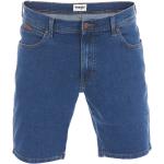 Blaue WRANGLER Texas Jeans-Shorts aus Denim für Herren für den für den Sommer 